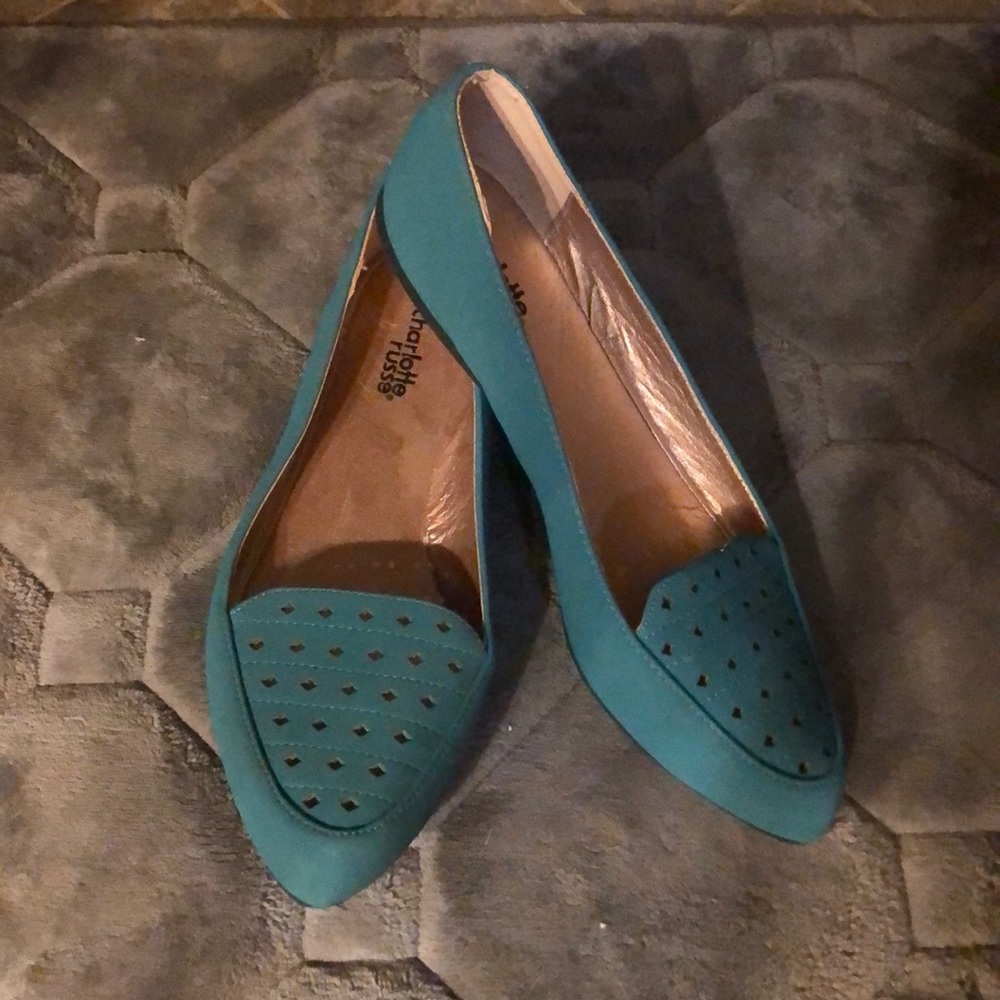 Charlotte Russe Turquoise flats.